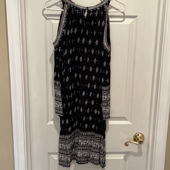 Boho beaded trim dress mini length - Picture 6 of 6